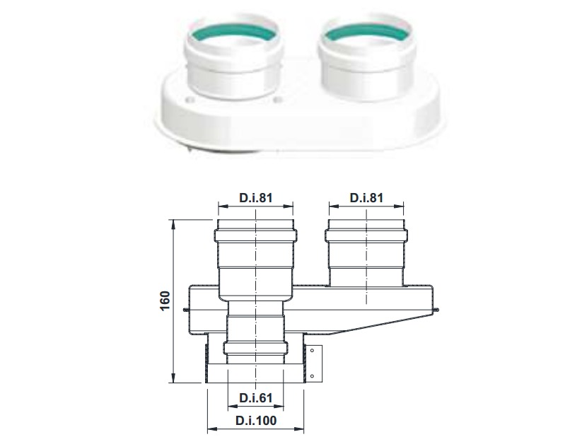Купить Адаптер котла одноблочный Termica (TADA04) в Нижнем Новгороде
