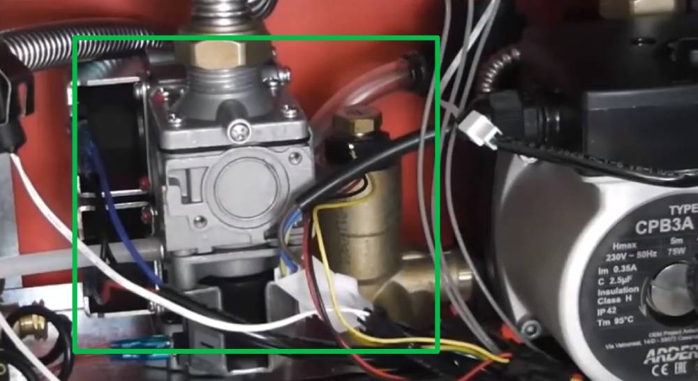 как проверить газовый клапан на котле Ардерия