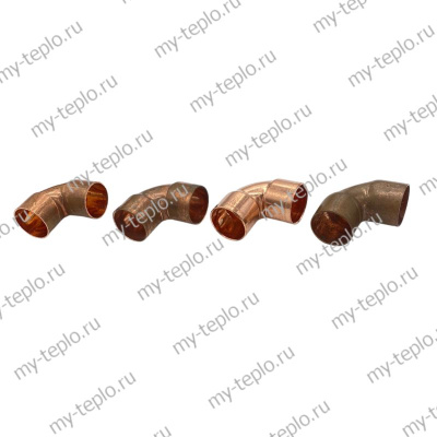 Угол медный двухраструбный 90 градусов 22 пайка (medugol9022pay)